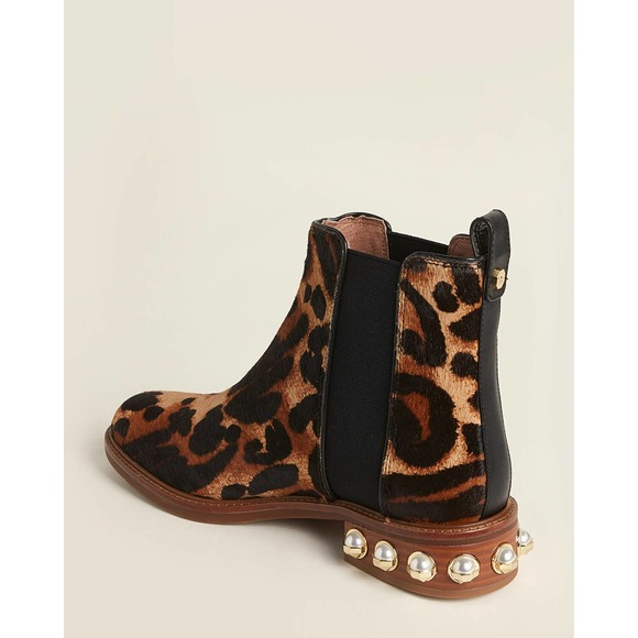 LOUISE ET CIE Zeopard & Black Valtina Ankle Boots - Size 7.5M - Picture 3 of 12